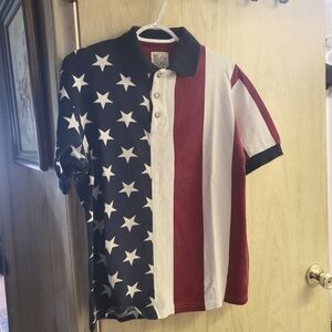 100%cotton flag polo shirt